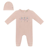 Balerina Plane Print Onesie with Hat