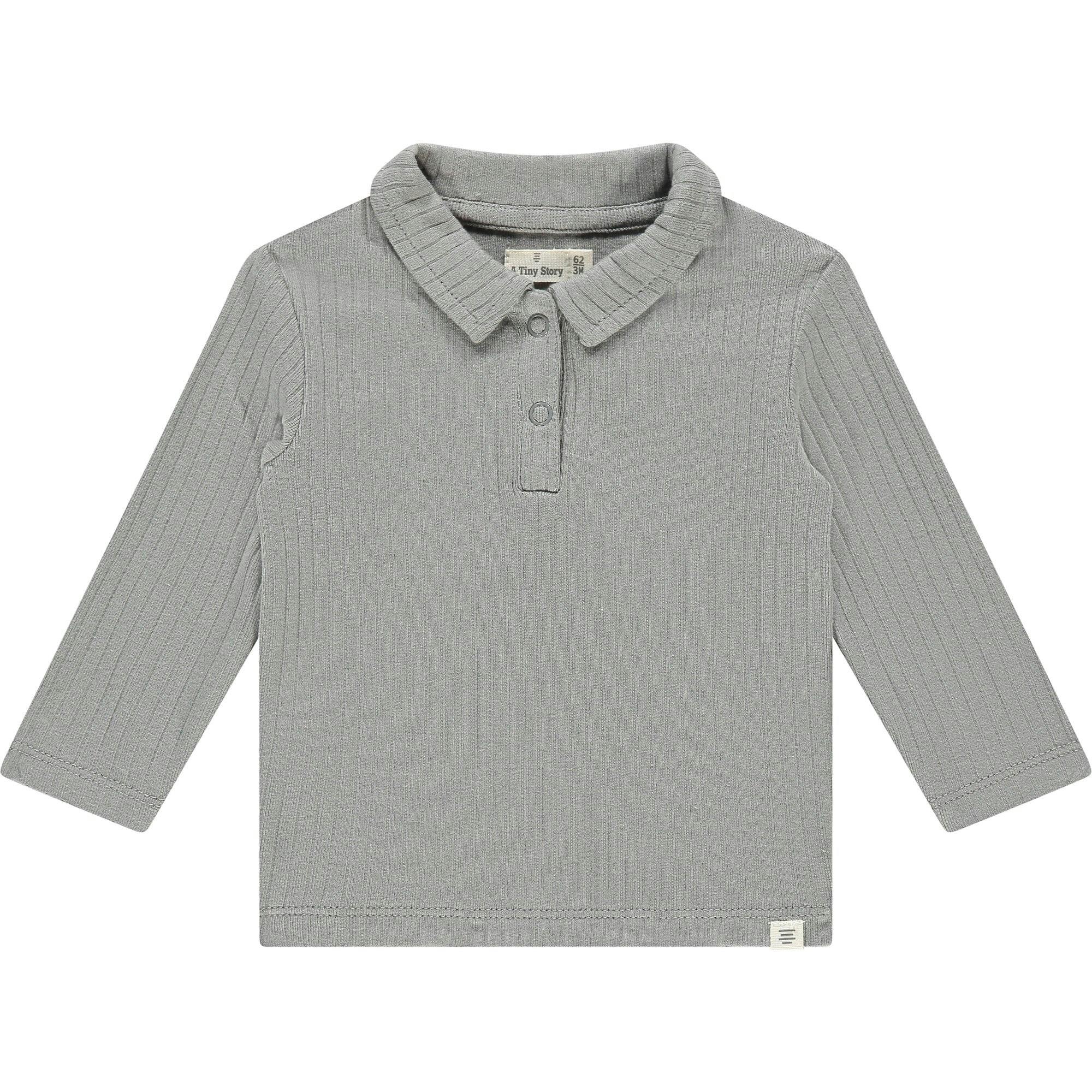 Ribbed Polo Long Sleeve