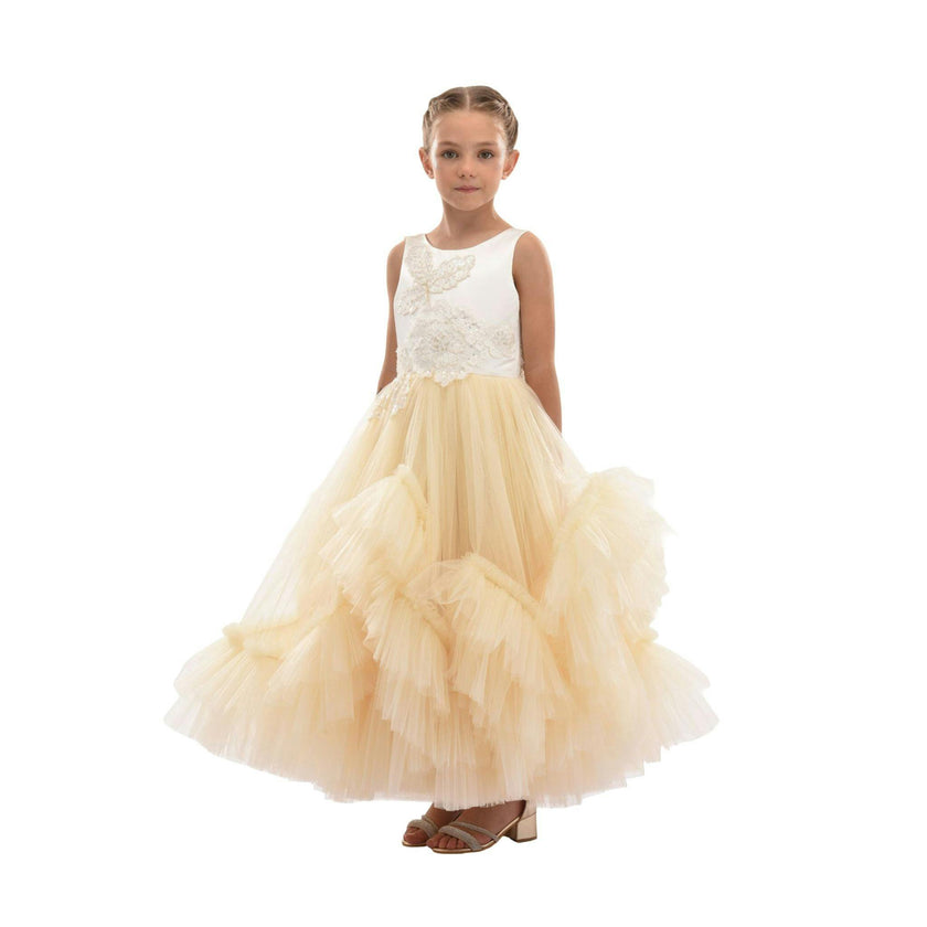 Gold Amber Tulle Dress