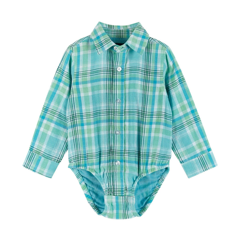 Infant Plaid Poplin and Sweater Vest Set