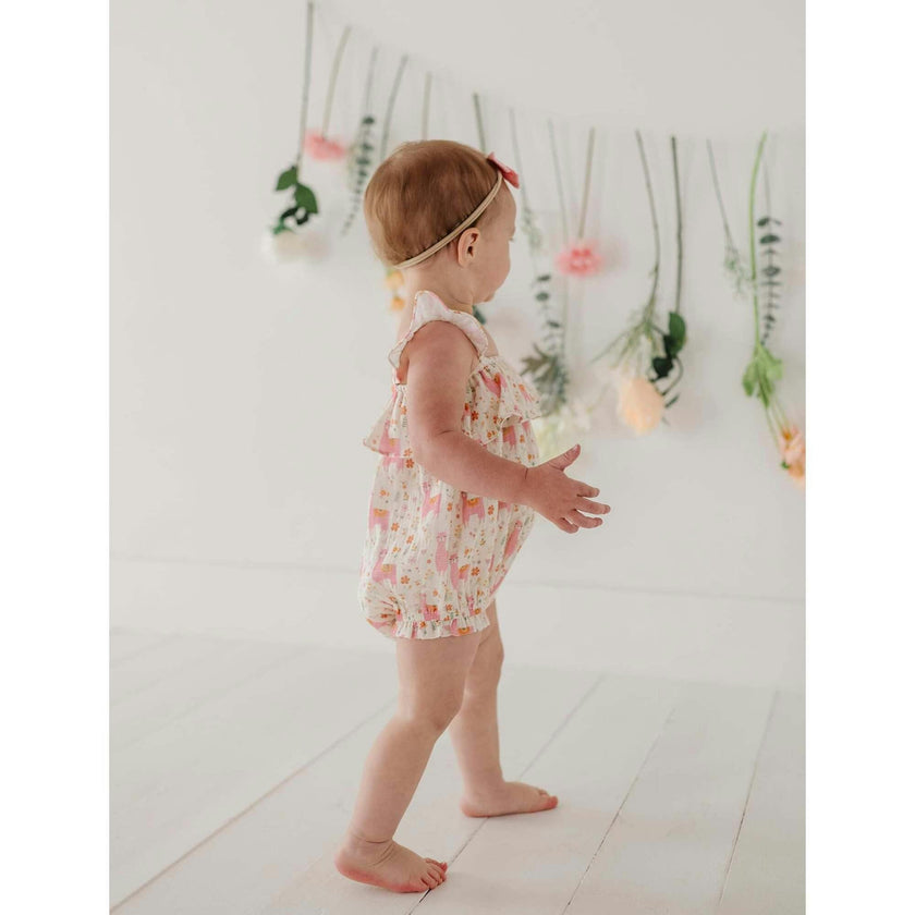 Baby Girl Gauze Bubble Romper