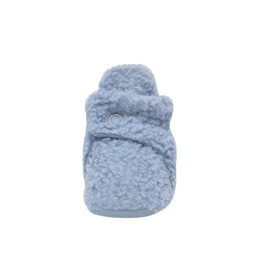 Sherpa Light Blue Snap Bootie