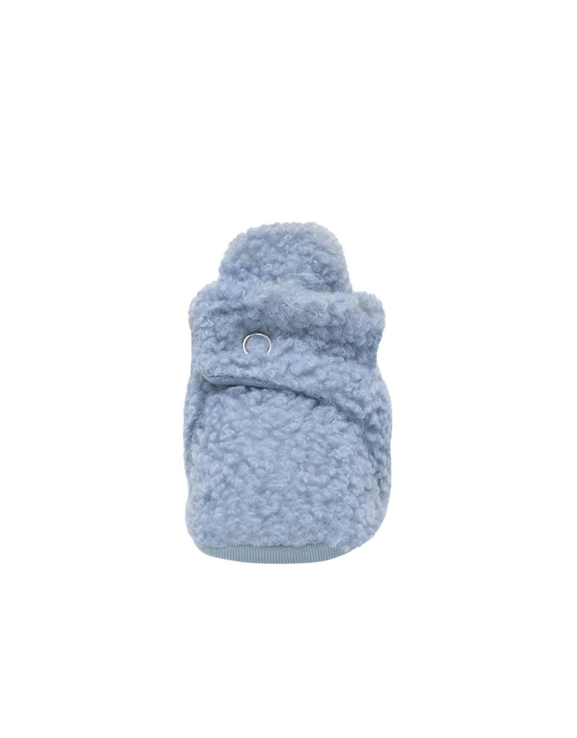 Sherpa Light Blue Snap Bootie