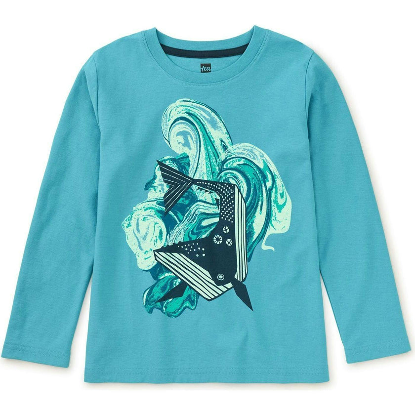 Marbled Graphic Tee, Blue