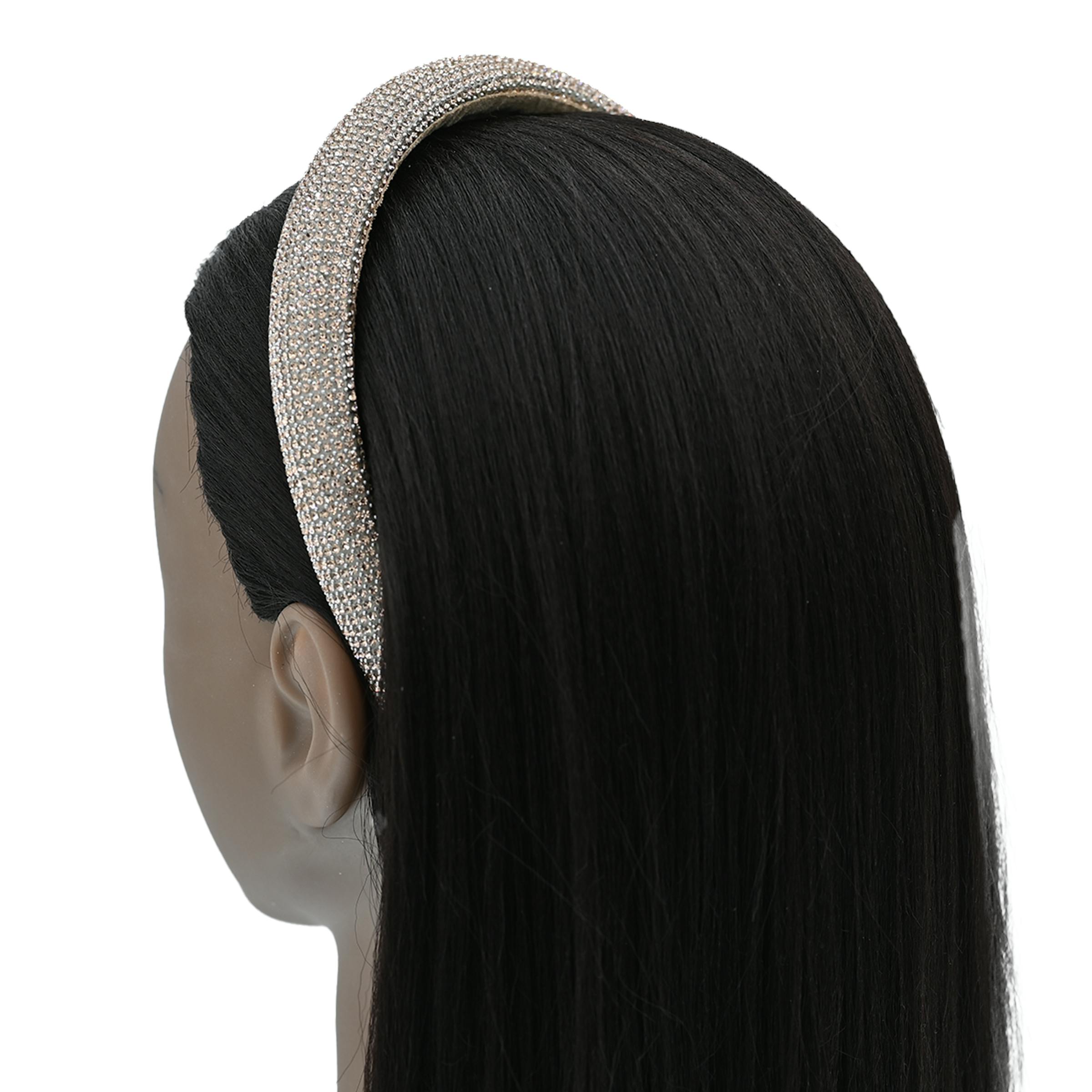 Multicolored Rhinestone Embossed Headband