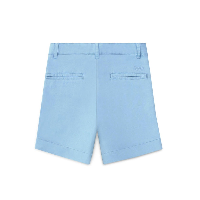 Wyatt Shorts in East Beach Blue with Sconset Stripe Cuffs