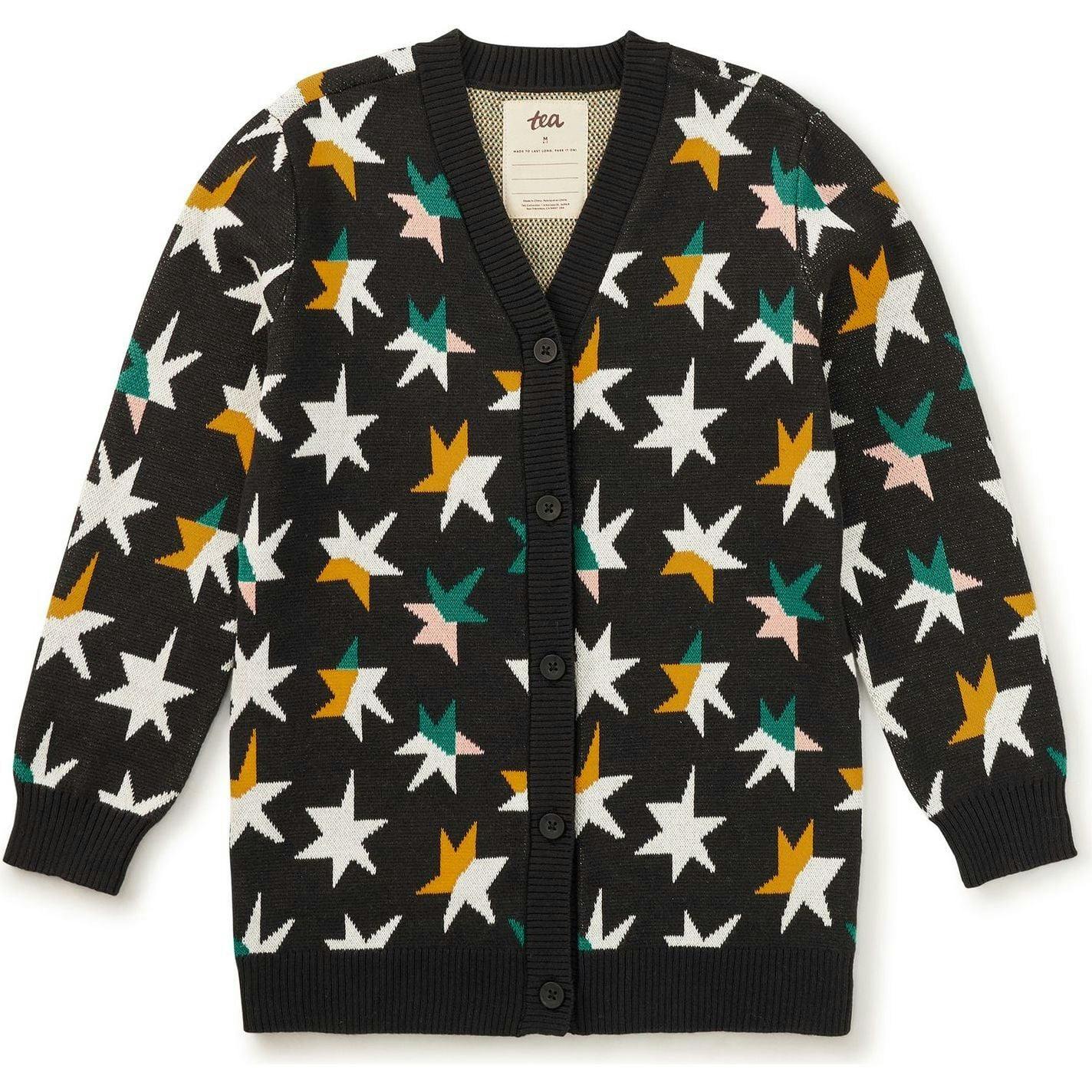 Long Iconic Stars Cardigan, Blue