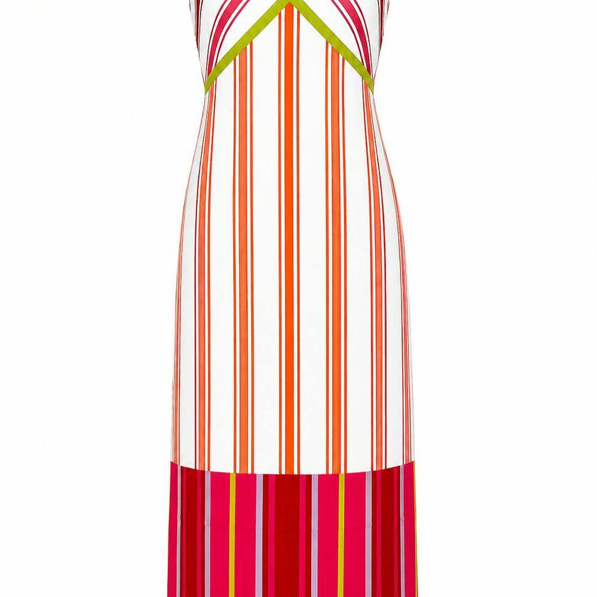 Delia Happy Stripes Midi Dress