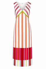 Delia Happy Stripes Midi Dress