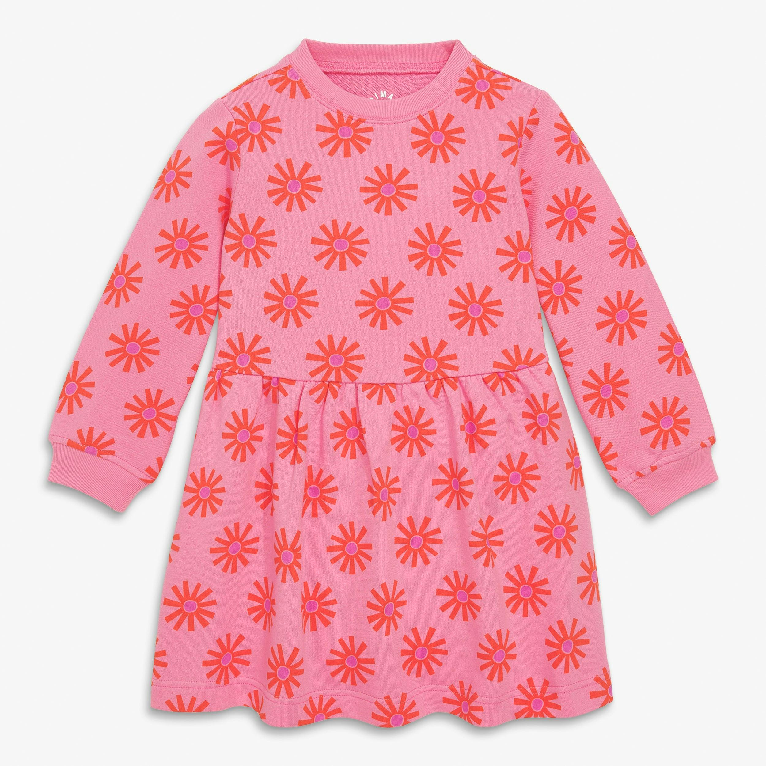 Kids easy sweatshirt dress in dandelions