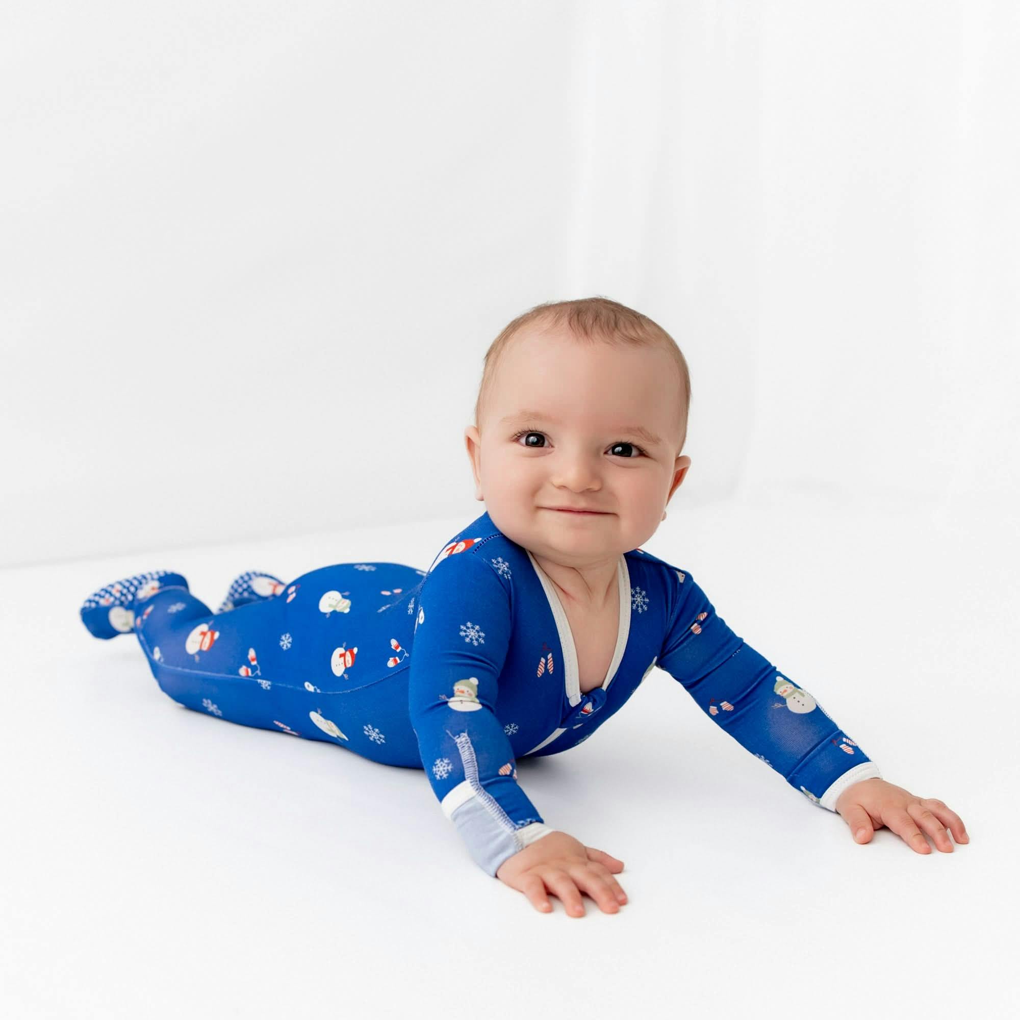 Snowman Zippered Footie