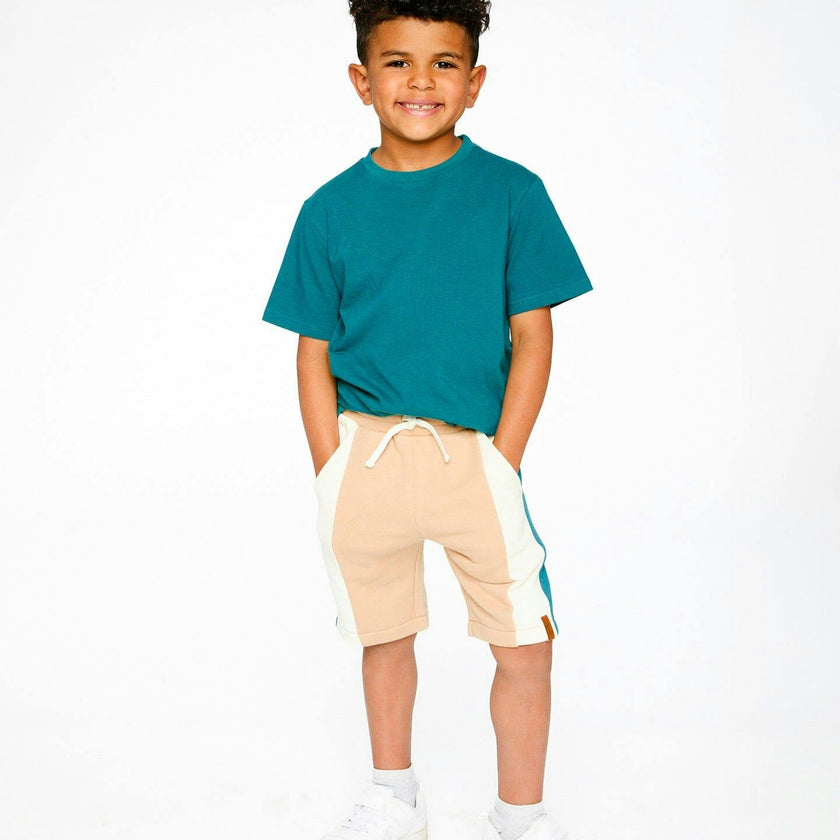 Organic Cotton Jersey T-Shirt Solid Dark Turquoise