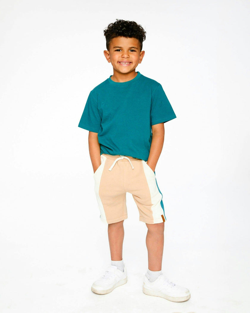 Organic Cotton Jersey T-Shirt Solid Dark Turquoise