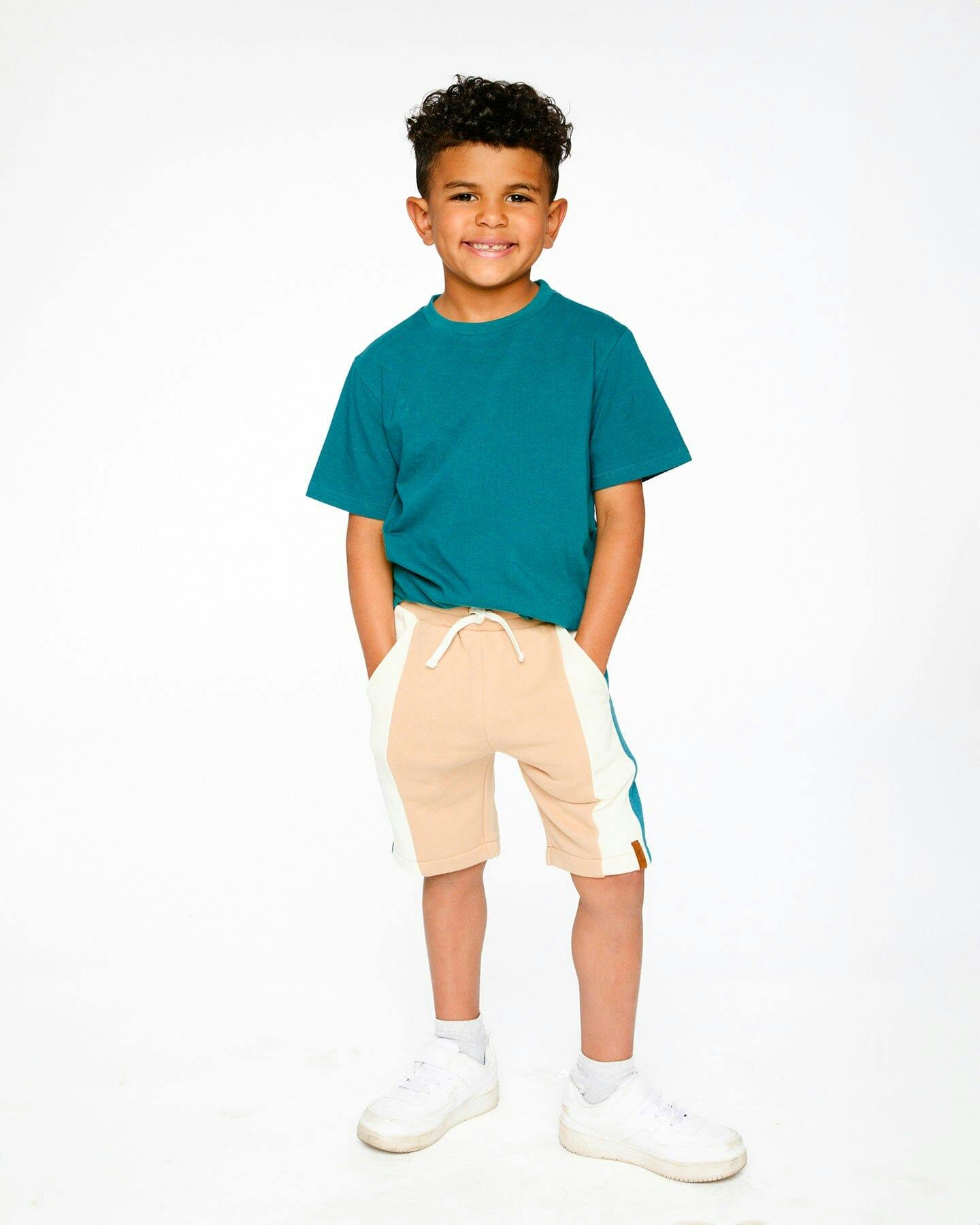 Organic Cotton Jersey T-Shirt Solid Dark Turquoise