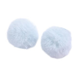 Fluffy Pom-Pom Hair Clip Set
