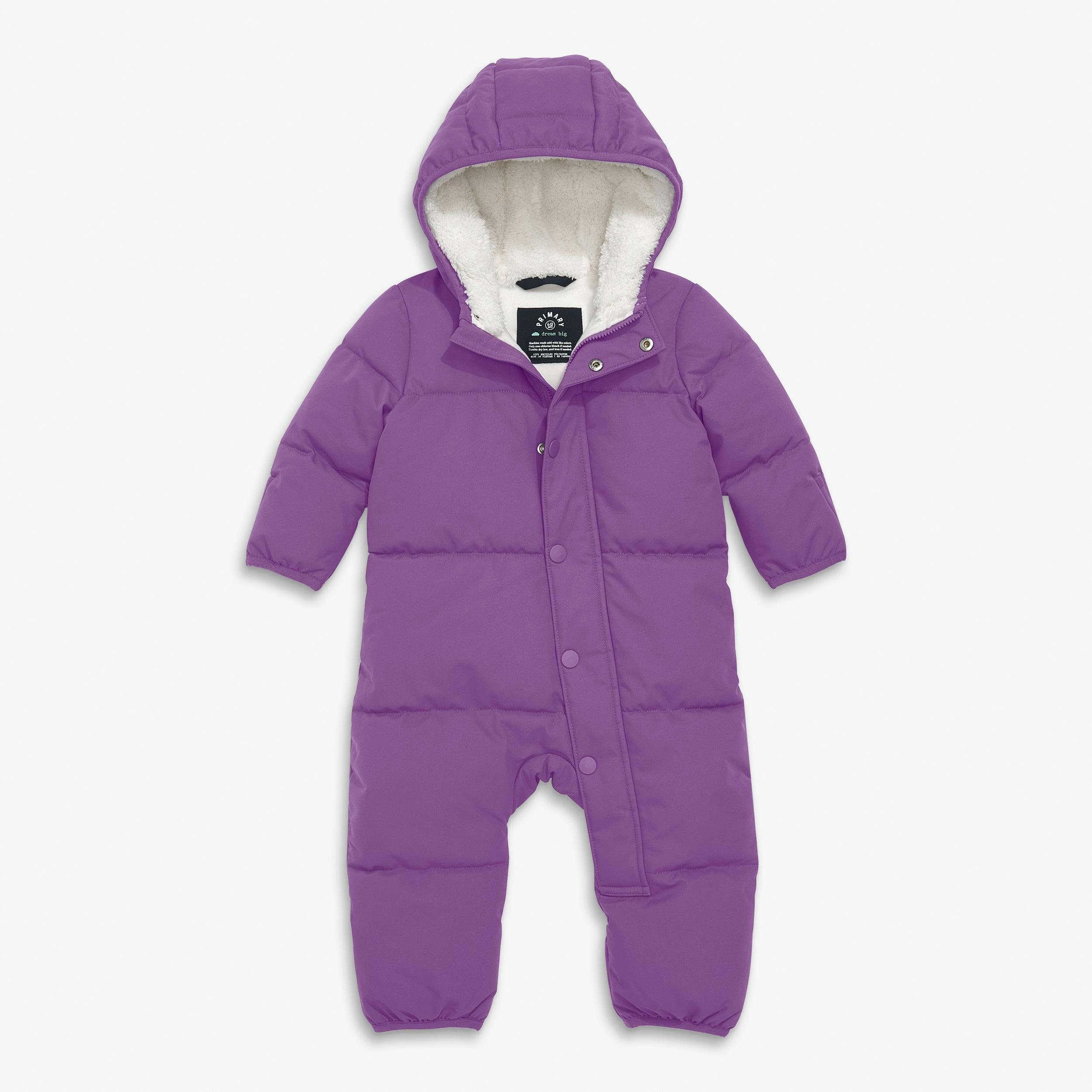 Baby weatherproof puffer suit