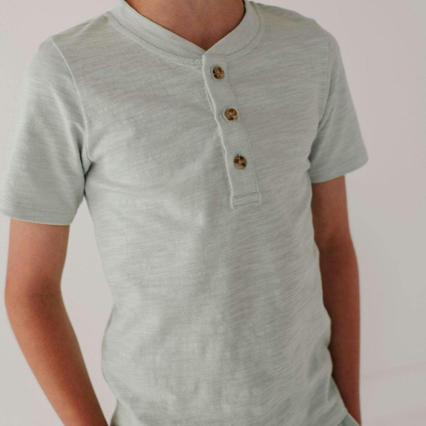 Short Sleeve Henley Shirt