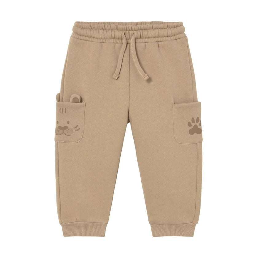 Beige Interactive Animal Sweatpants