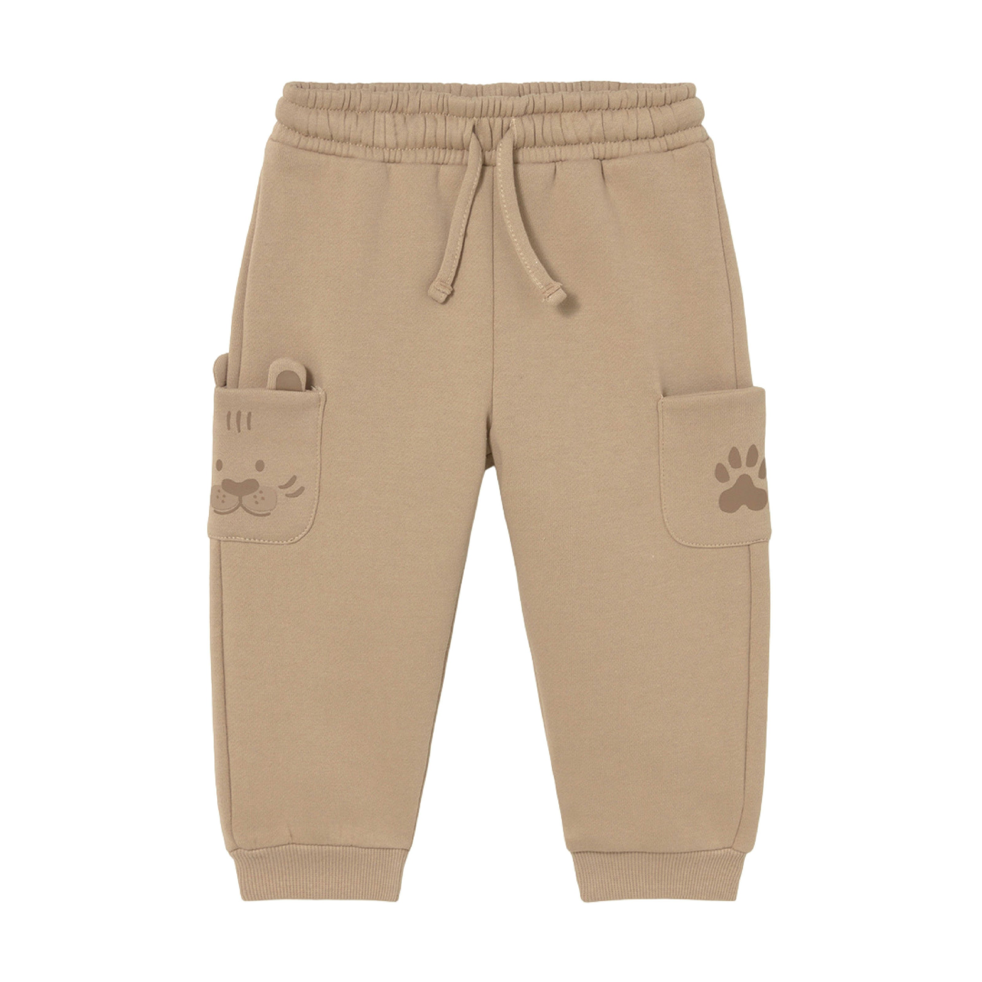 Beige Interactive Animal Sweatpants