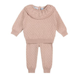Girls Quilted Knit Set