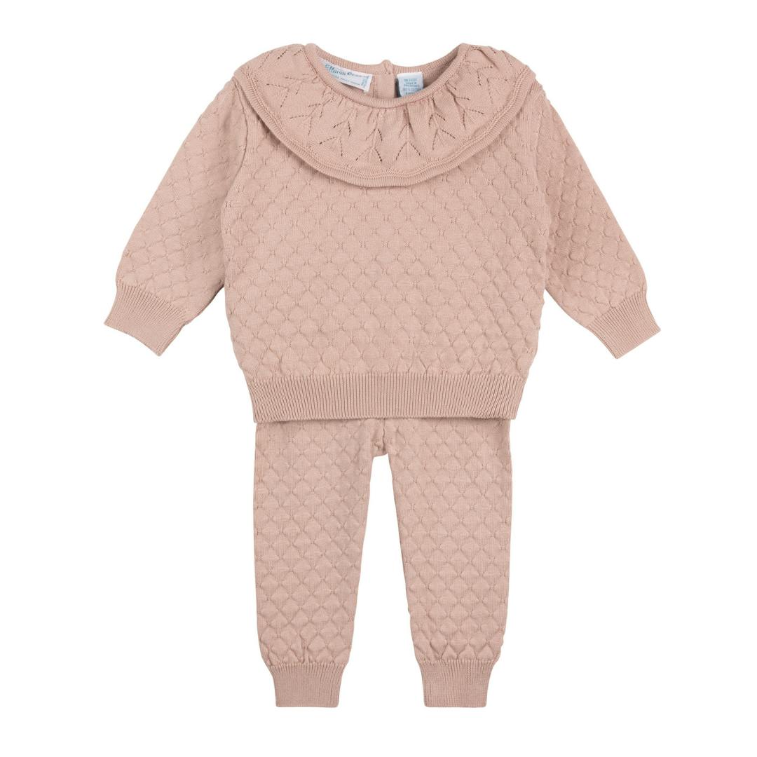 Girls Quilted Knit Set