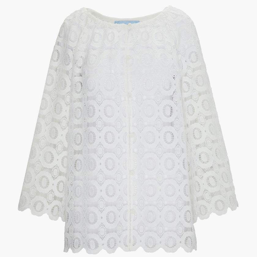 The Enella Tunic - White Broderie