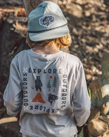 Gone Fishing Snapback Hat - Sage Twill