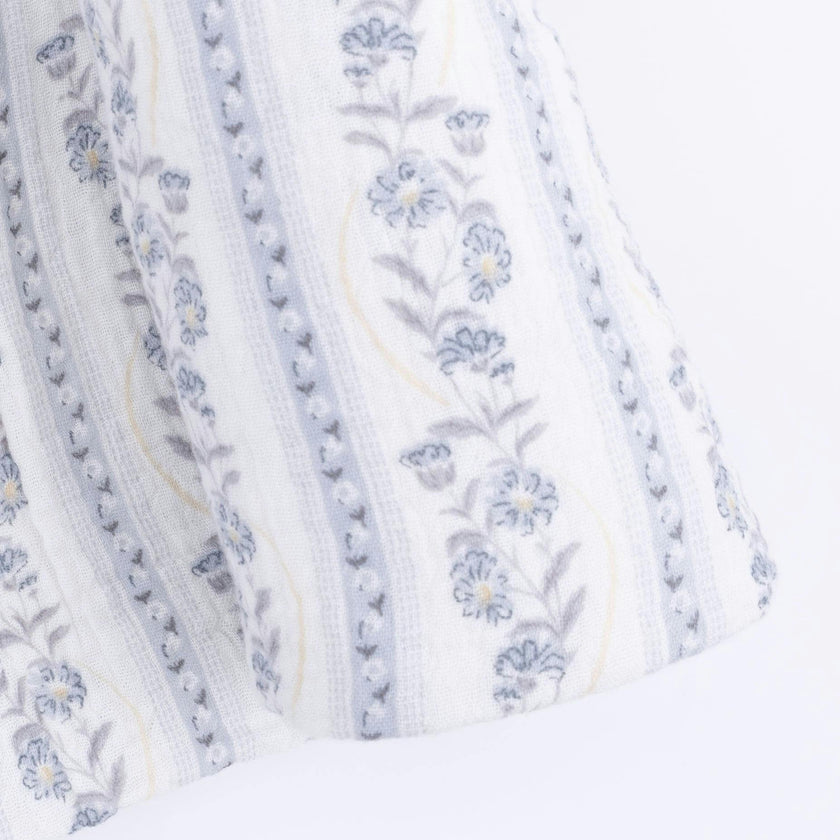 Kimberly Floral Stripe - Swaddle Blanket