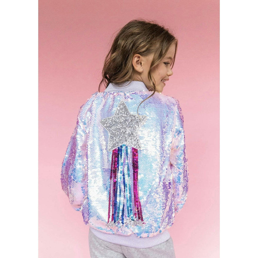 Shooting Star Sequin Bomber