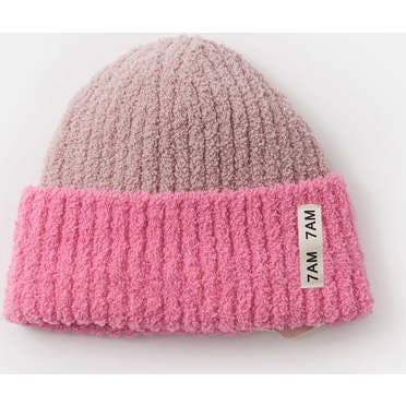 Baby Girls 2-Tone Ribbed Beanie