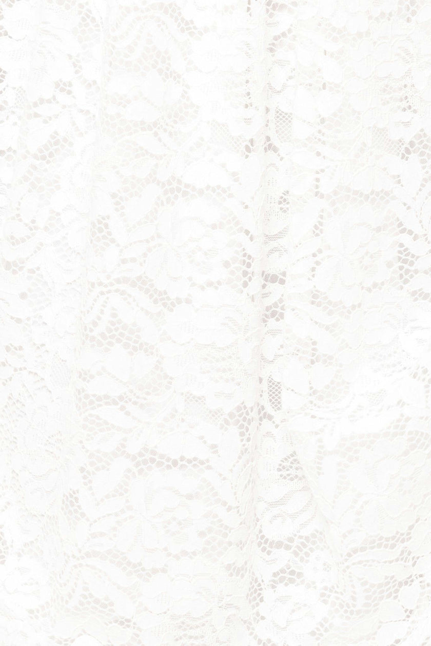 Hattie Dress in White Lace