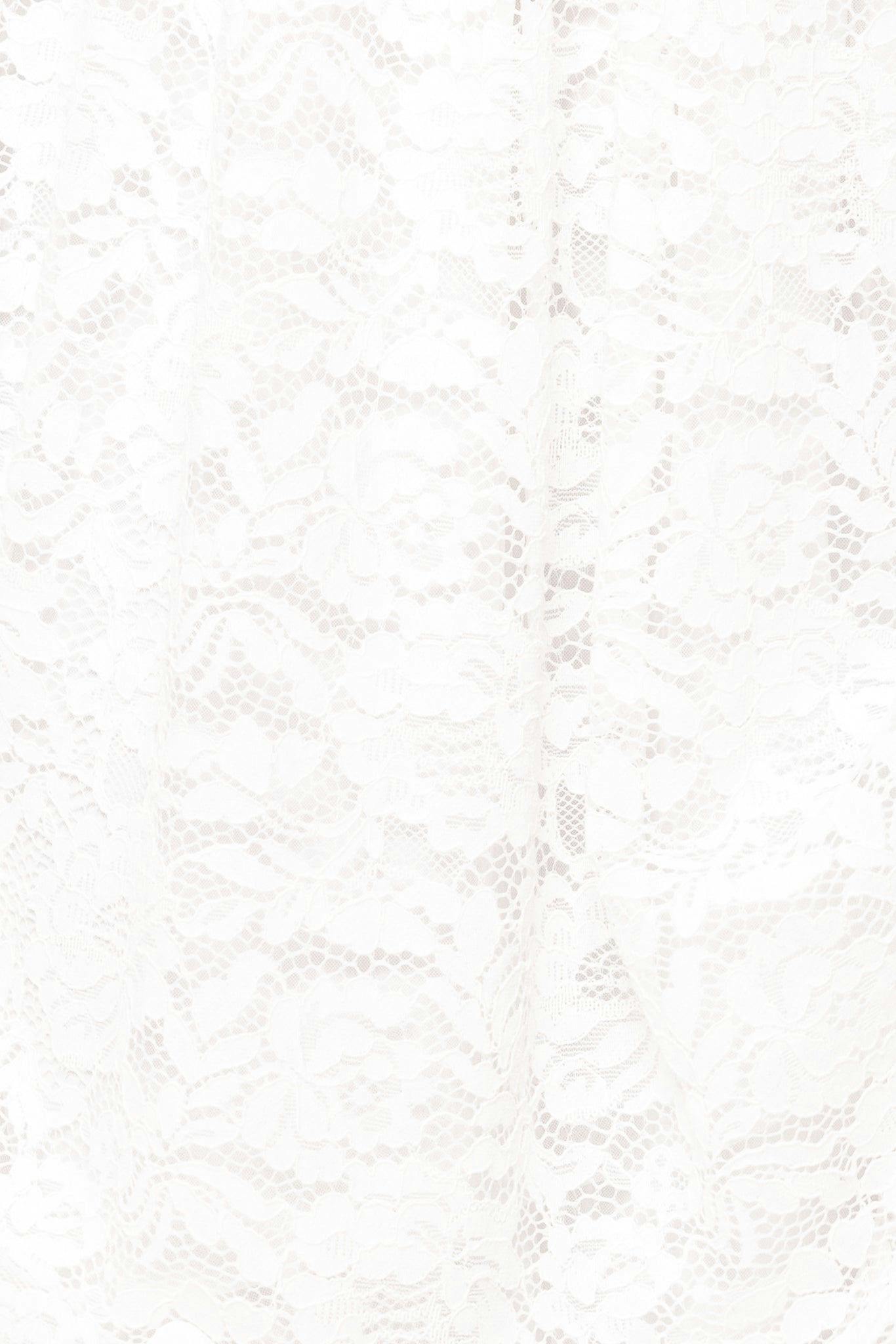 Hattie Dress in White Lace