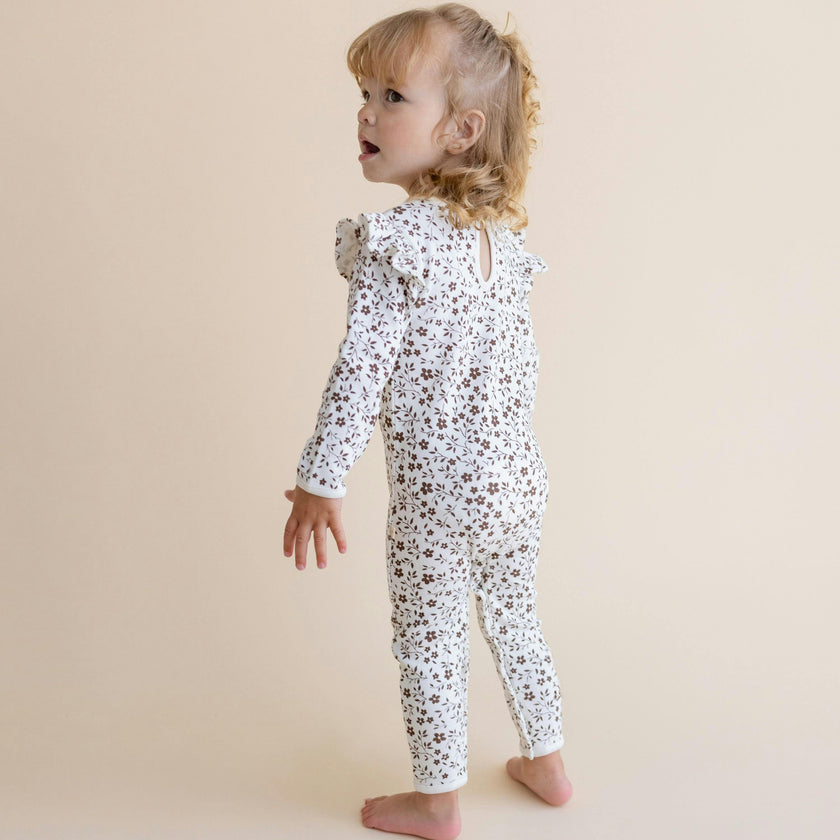 Organic Ruffle Full Sleeve Romper
