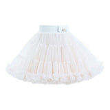 White Bow Tulle Skirt