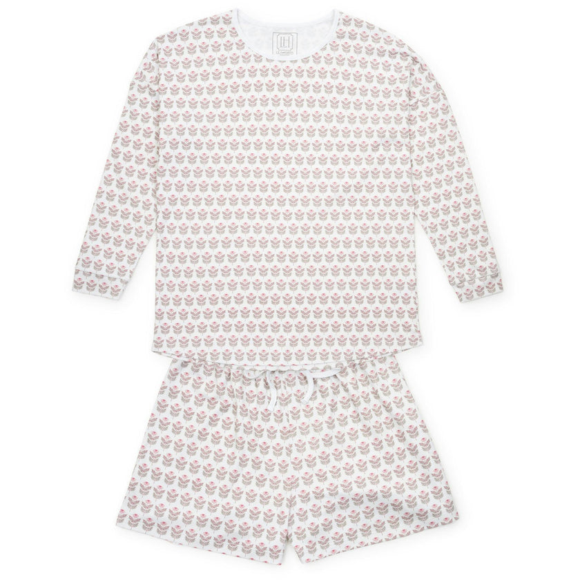 Anna Women's Longsleeve & Short Set - Berkshire Batik Floral