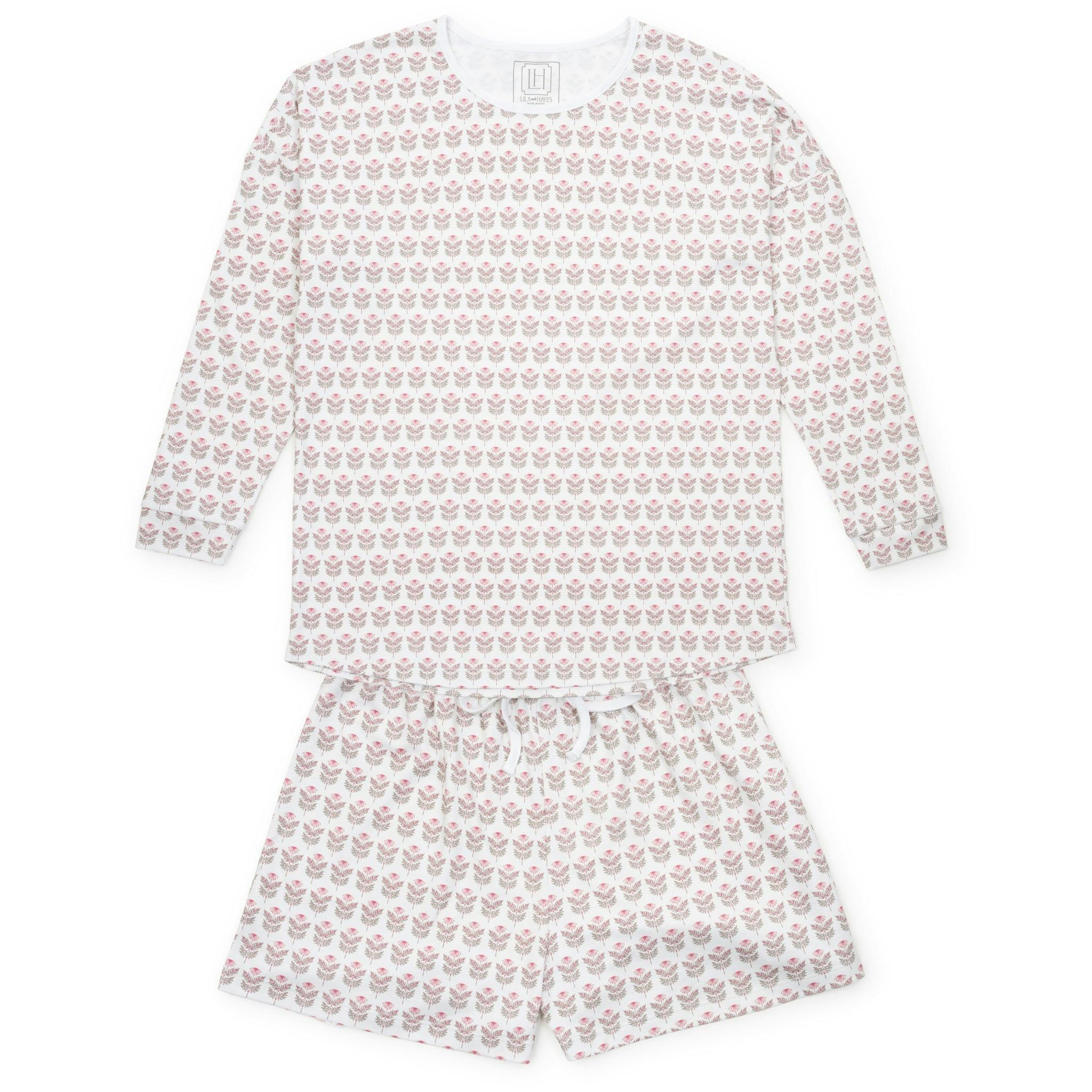Anna Women's Longsleeve & Short Set - Berkshire Batik Floral