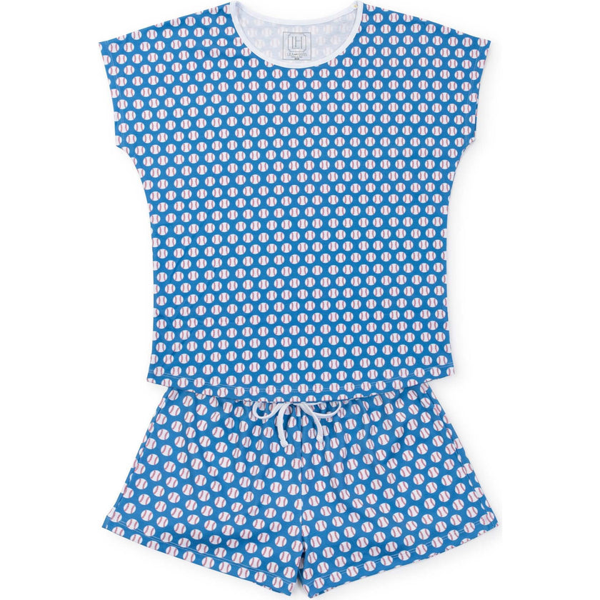 Riley Women'S Pajama Short Set, Baseball Grandslam