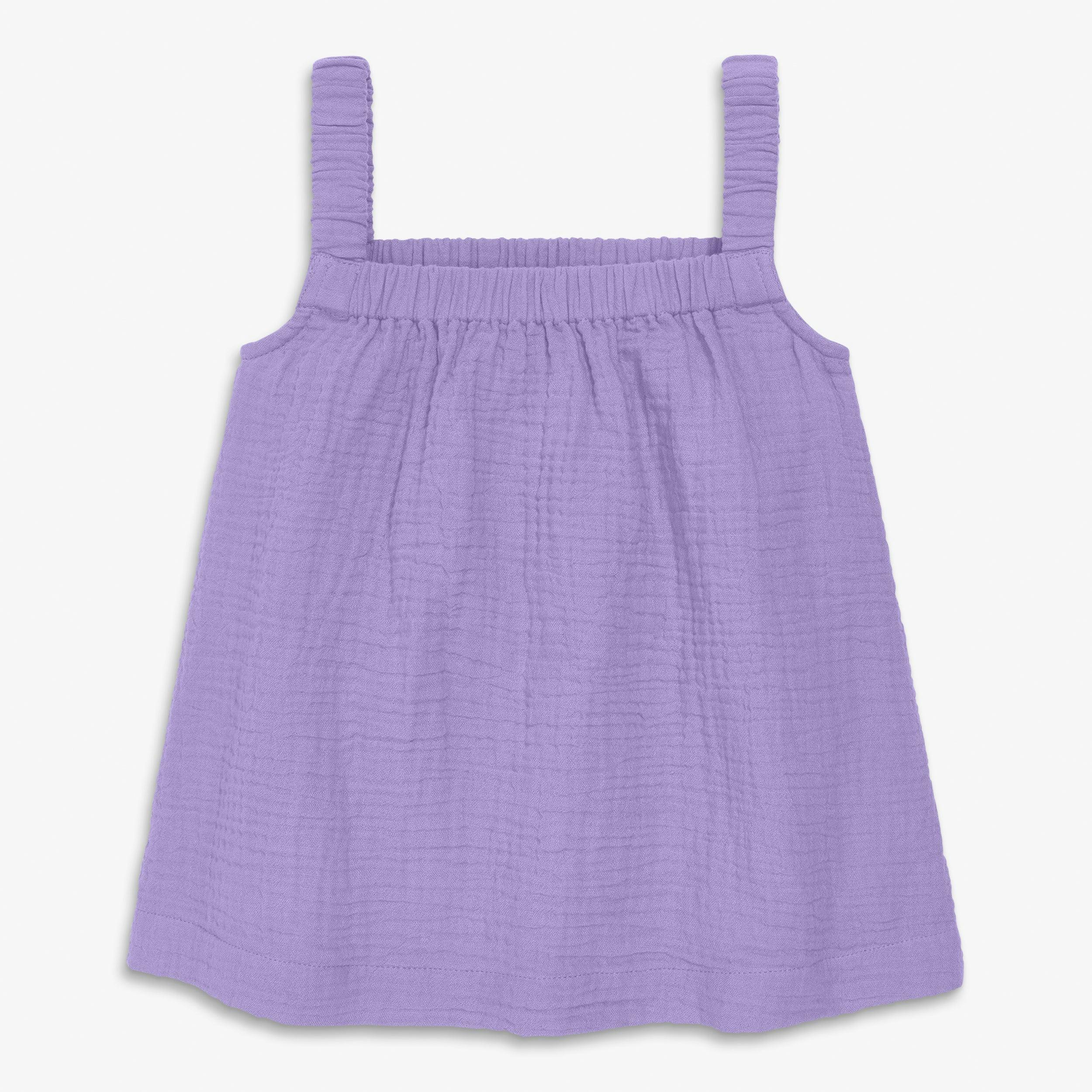 Kids cotton gauze tank