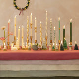 Festive Patterned Table Candles