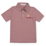 Will Boys' Performance Polo by LH Sport Red Stripes