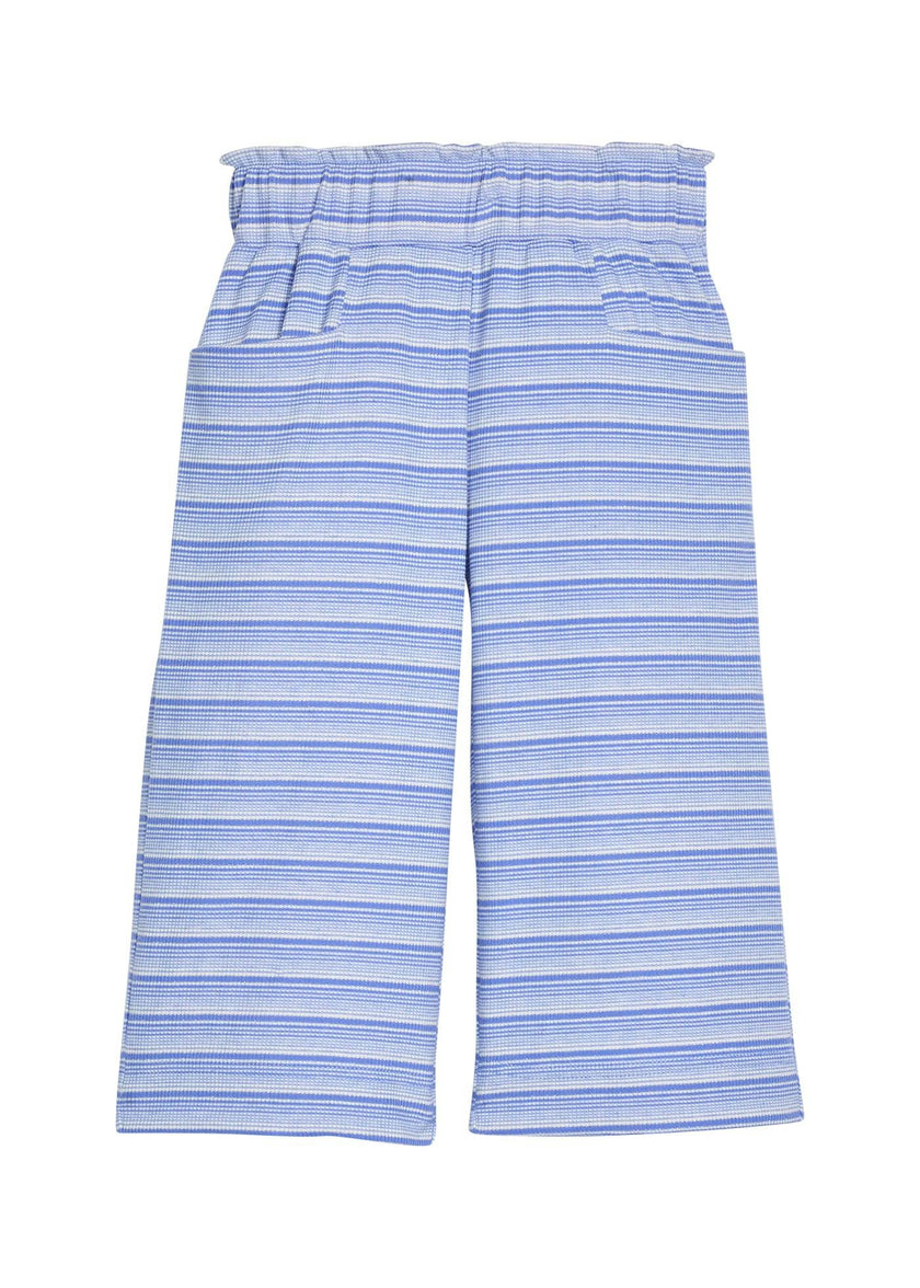 Palazzo Pants - Blue Sparkle Stripe