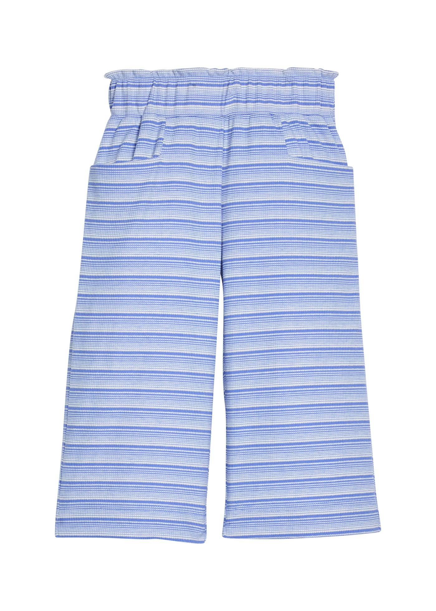 Palazzo Pants - Blue Sparkle Stripe