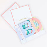 Honeycomb Birthday Concertina Card