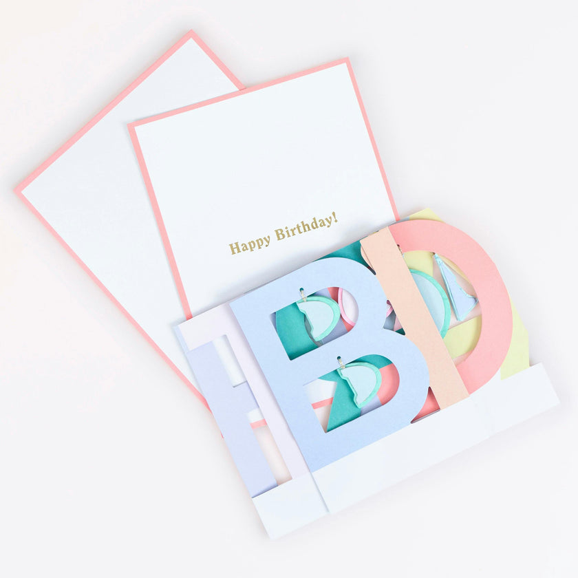 Honeycomb Birthday Concertina Card