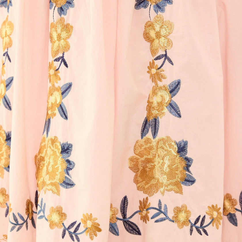 Hattie Dress in Embroidered Spring Floral