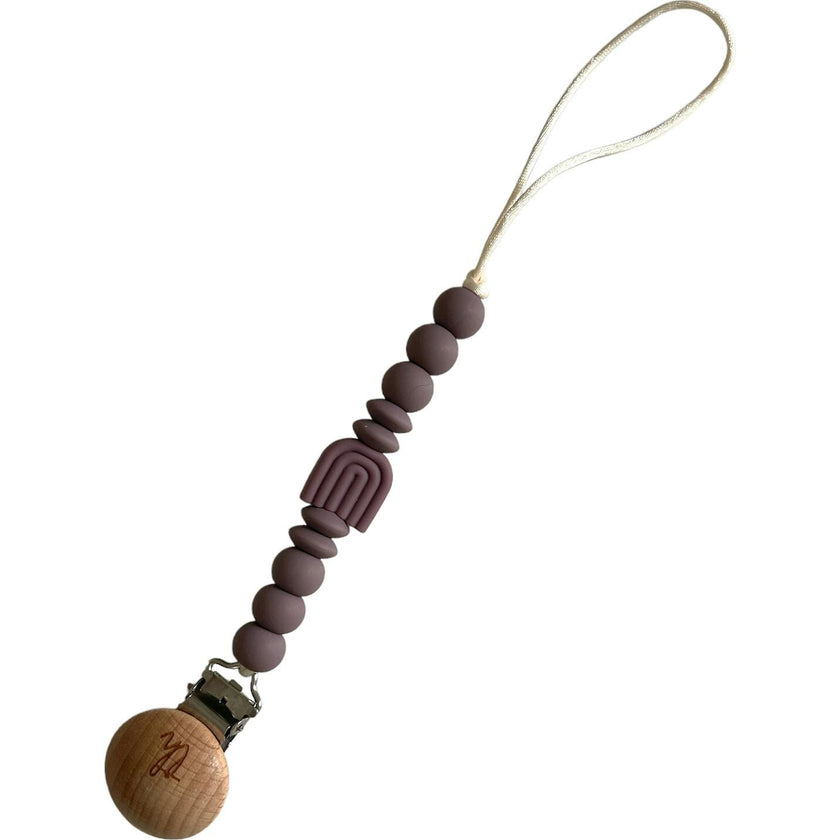 Rainbow Pacifier And Toy Clip