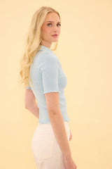 Elysia Top in Light Blue