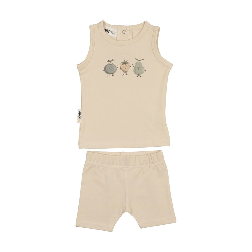 Boys Fruity Friends Print 2-Piece Tank & Short Set