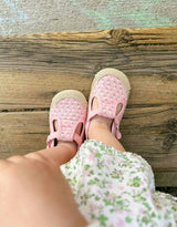 Tulips Blush Canvas Espadrille First Kick