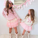 All Over Bows Knit Sweater